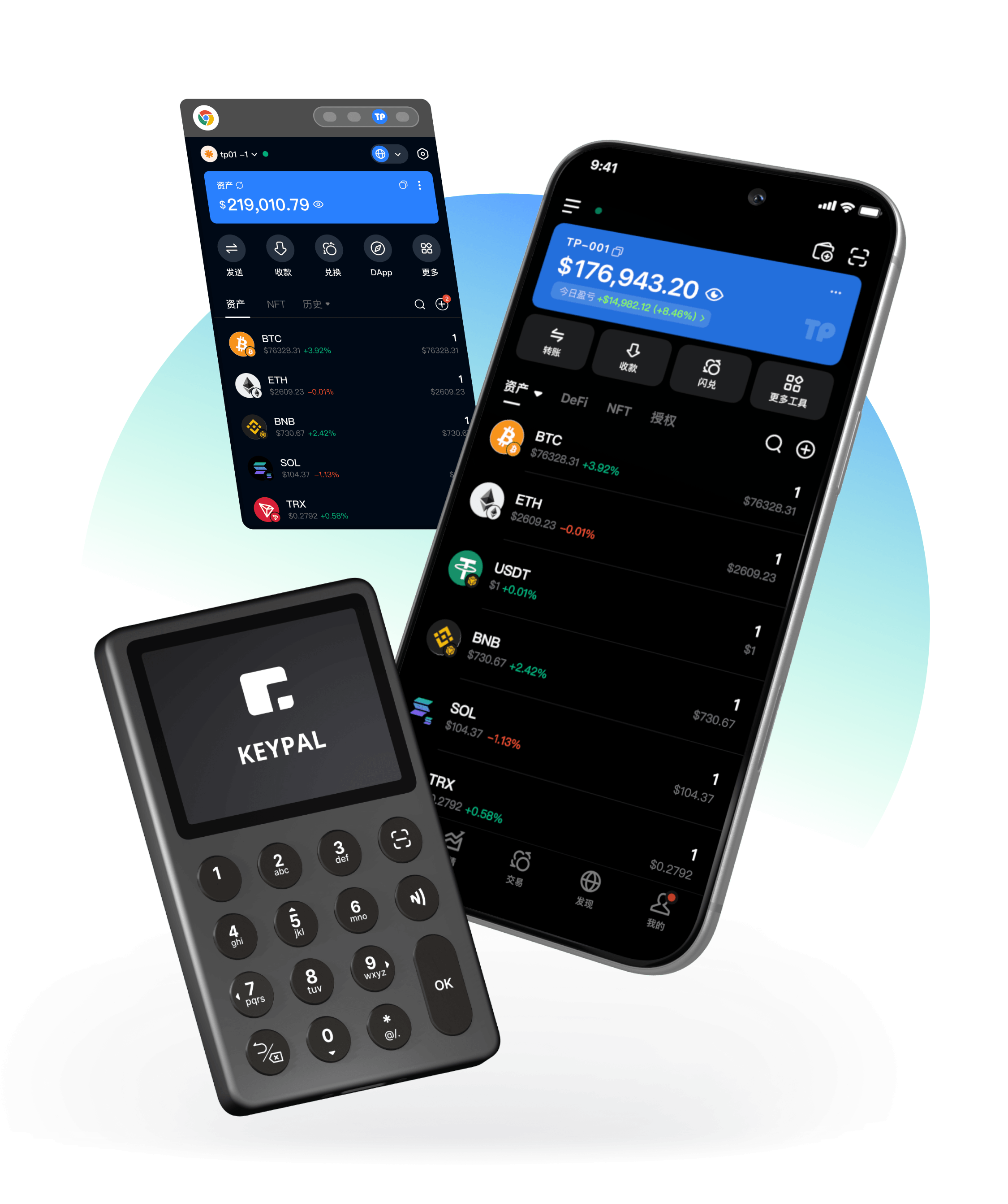 TokenPocket Web3 數字資產服務主視覺